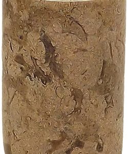 Fossil-stone Cylinder Candle Holder
