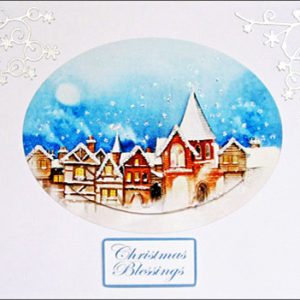 Handmade Christmas Card  - Christmas Town