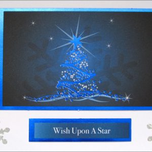 Handmade Christmas Card - Wish Upon a Star