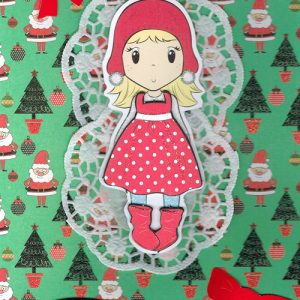 Handmade Christmas Card - Little Red Cap