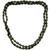 Necklace grey oval crystal bead
