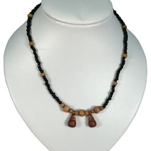 Necklace made out of wooden beads