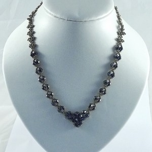 Grey bead necklace